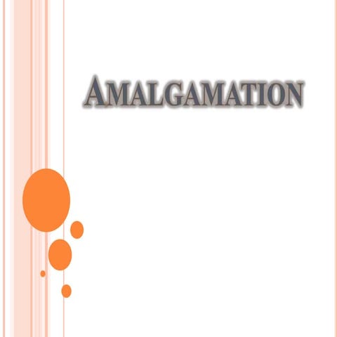 Amalgamation of accounting