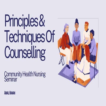 Principles and techniques of counselling | PDF