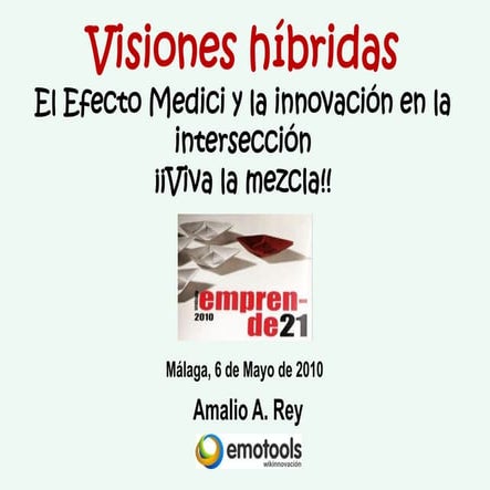 "Visiones hibridas: El Efecto Medici y la innovación en la intersección ¡¡Viv...