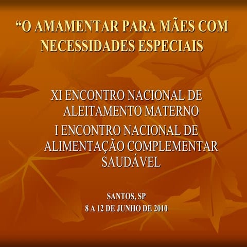 Amamentação em NUTRIZES CEGAS. Prof. Márcia Machado UFC | PDF