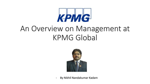 A management overview on kpmg global