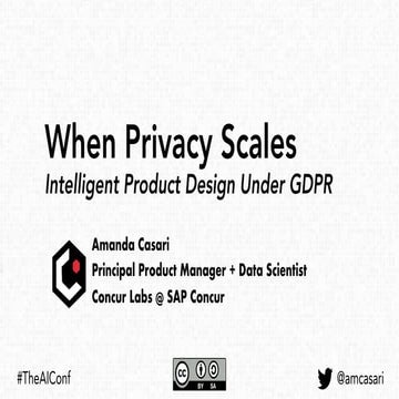 When Privacy Scales - Intelligent Product Design under GDPR