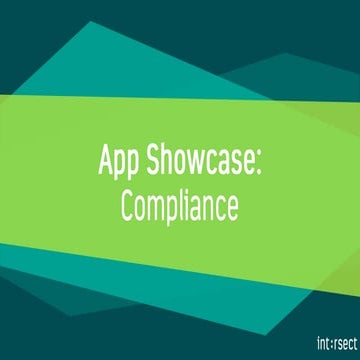 App Showcase: Compliance