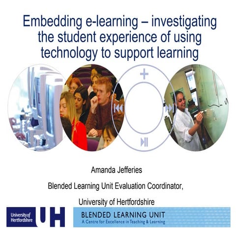 Embedding e-learning – investigating the student experience of using technolo...