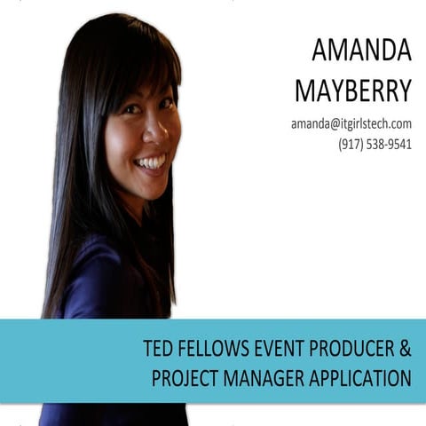 Amanda Mayberry TED Fellows Resume Presentation