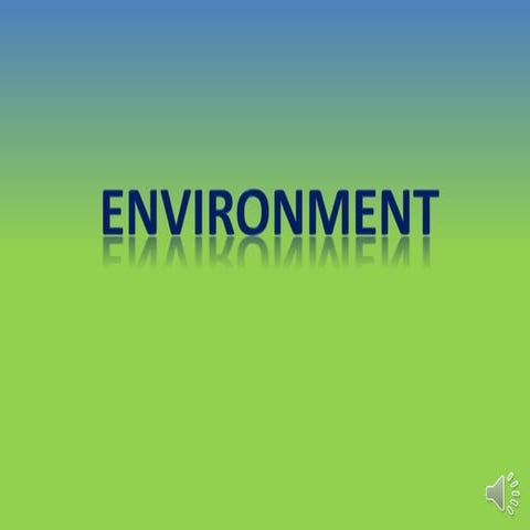 ENVIRONMENT | PPT