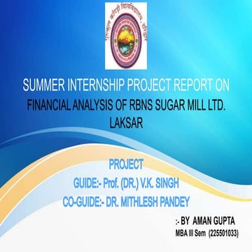 AMAN GUPTA SUMMER INTERNSHIP PROJECT REPORT.pptx