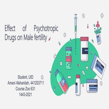 Effect of Psychotropic Drugs  on Male fertility