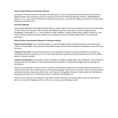 Amaravathi software training .docx