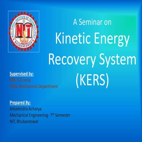 Kinetic Energy Recovery System