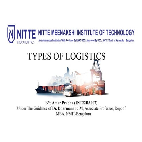 Types of logistics all around the world with its benefits