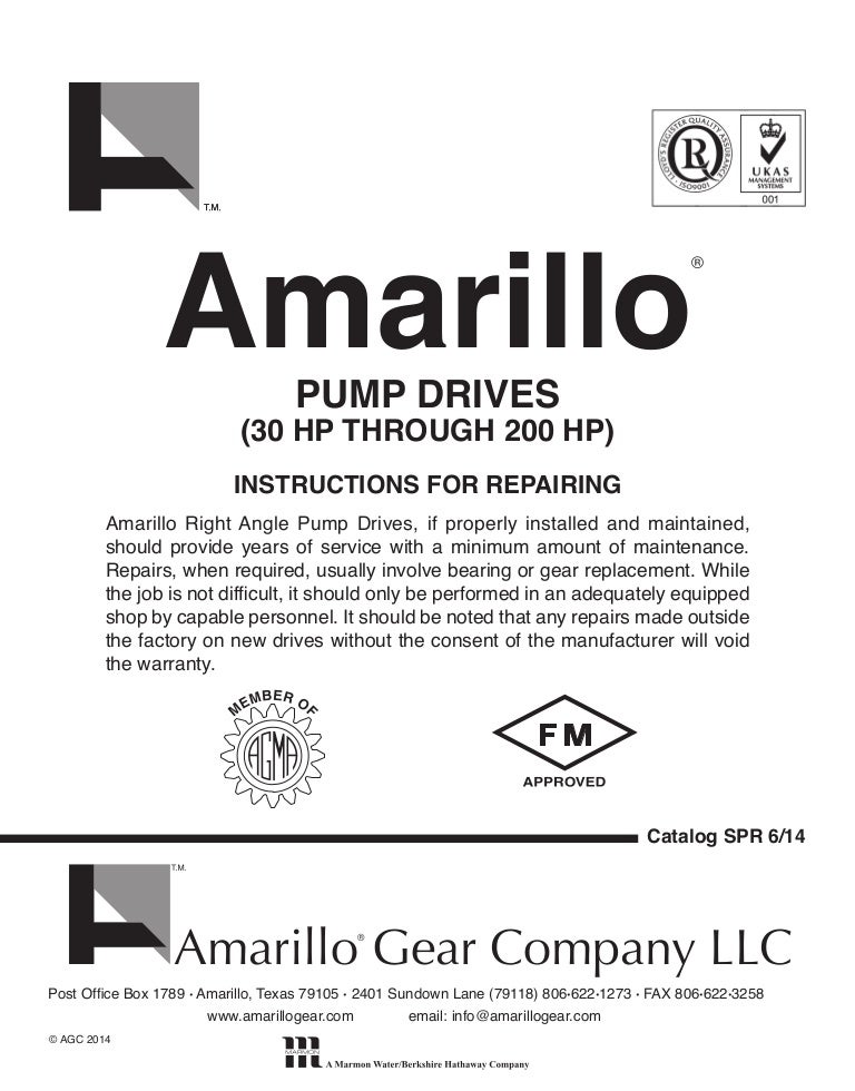 Amarillo gear repair manual
