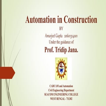 Automation in Construction