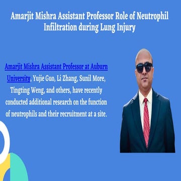 Who Is Amarjit Mishra and His Role at the Auburn University as ...