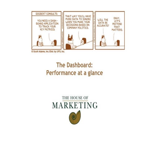 A marketing dashboard shows you the way