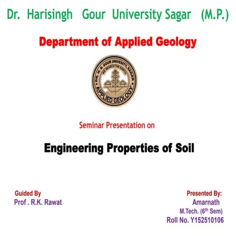 Engineering properties of soil