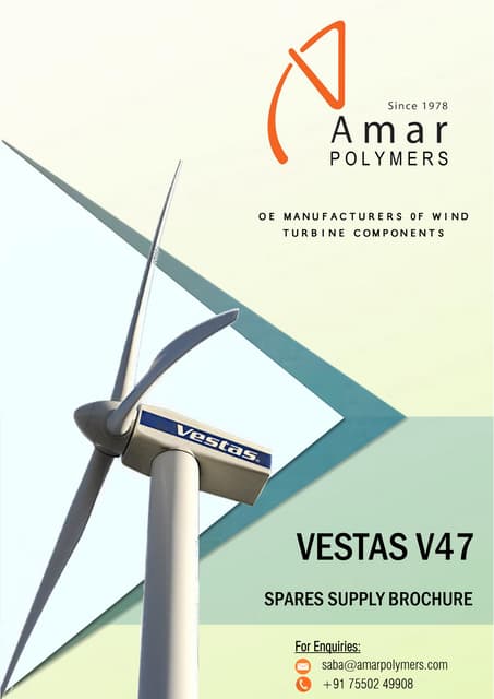Vestas Wind turbine spares Amar Polymers | PPT