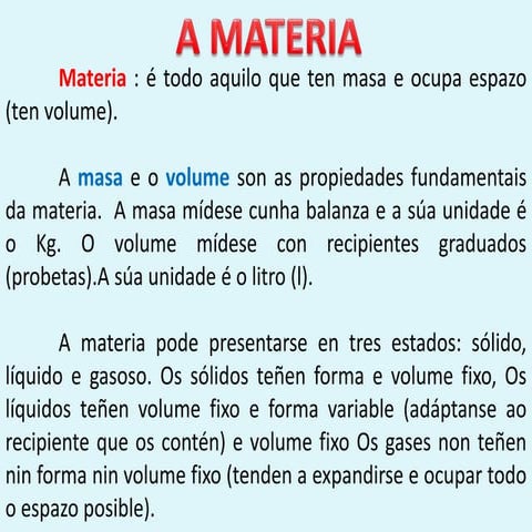 A materia