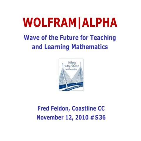 WolframAlpha Wave of the Future | PDF