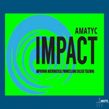 AMATYC IMPACT affiliate presentation