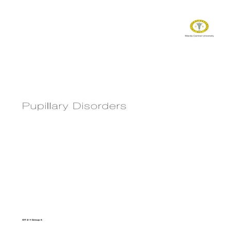 Amaurotic, Pupillary Defects