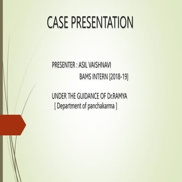 amavata FINAL case presentation rheumatoid