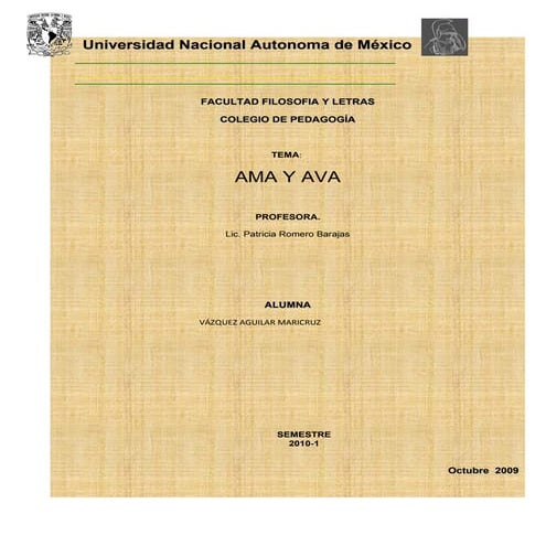 Ama Y Ava...