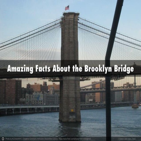 Pistilli Realty Group: Amazing Facts About the Brookyn Bridge