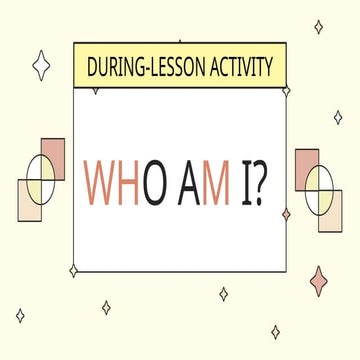 Interactive 'Who Am I?' Activity for Engaging Classroom Learning | PPTX