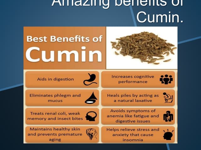 Amazing benefits of cumin.