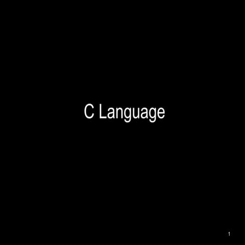 Basics of C programming | PPT