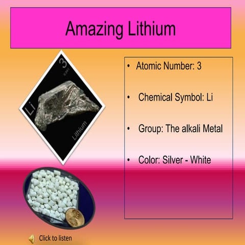 Lithium | PPTX
