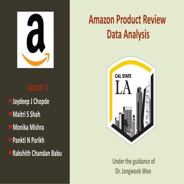 Amazon Product ReviewData Analysis