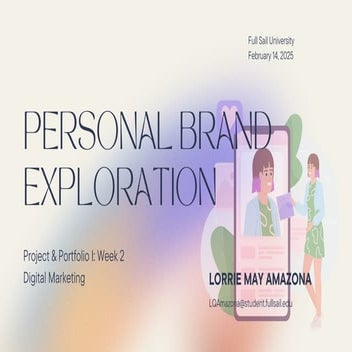 Project & Portfolio 1: Personal Brand Exploration | PDF