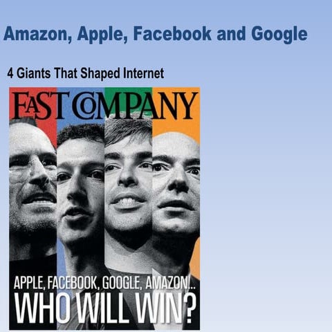 Amazon, apple, facebook and google