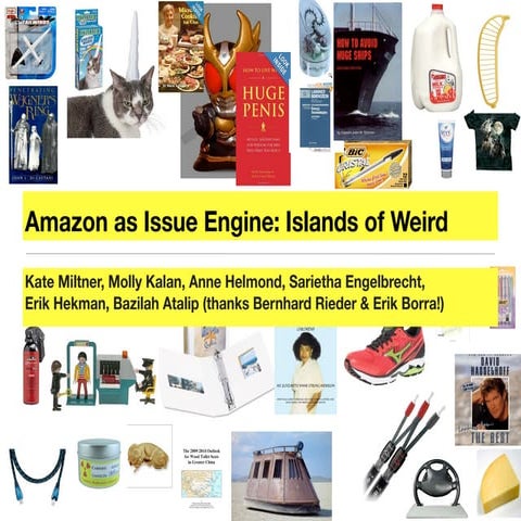 Amazon as Issue Engine: Islands of Weird