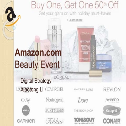 Amazon beauty digital strategy | PPTX