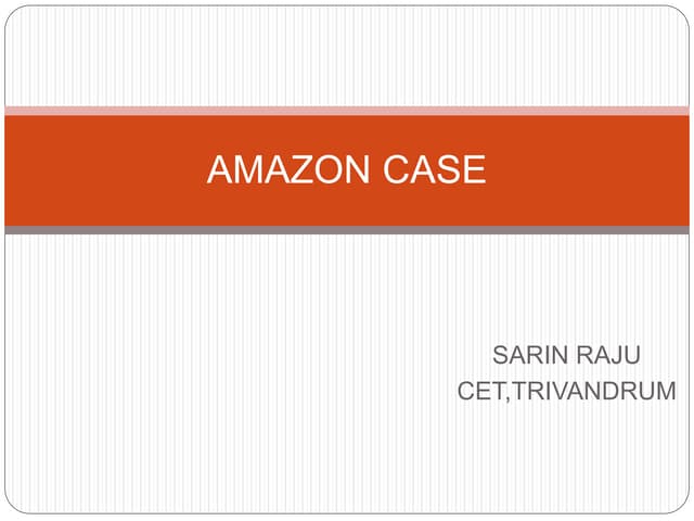 Amazon case study