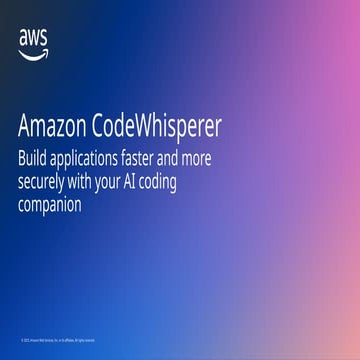 Amazon CodeWhisperer first call deck.pptx
