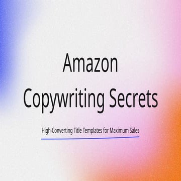 Discover Amazon Copywriting Secrets for More Sales!