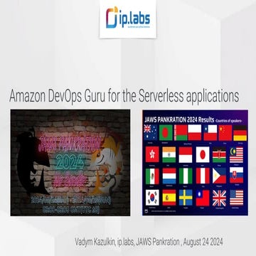 Amazon DevOps Guru for Serverless Applications at JAWS Pankration 2024