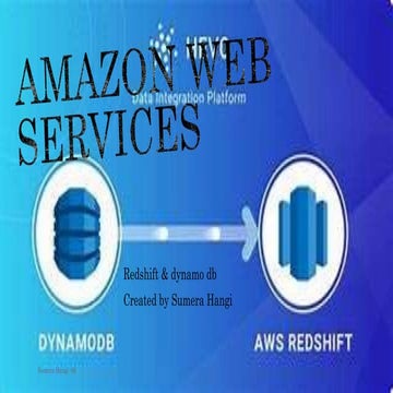 Amazon dynamodb &amp; amazon redshift