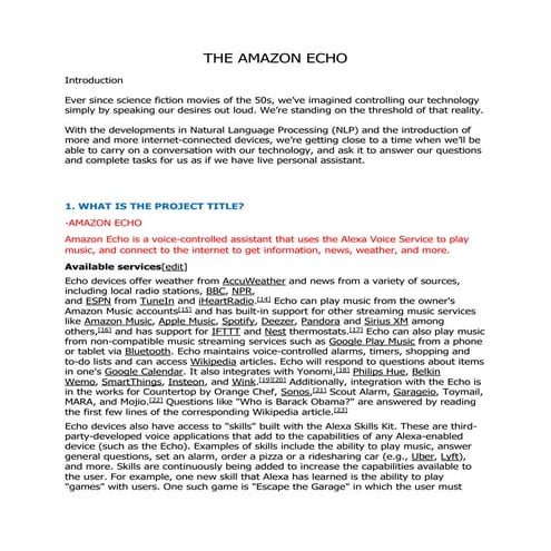 Amazon Echo.docx