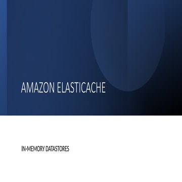 AMAZON ELASTICACHE elastic shsbsbsbssbshsh