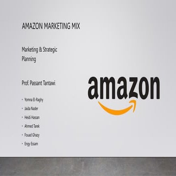 amazon presentation for marketing course