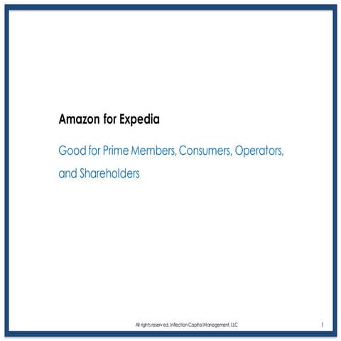 Amazon for expedia executive summary