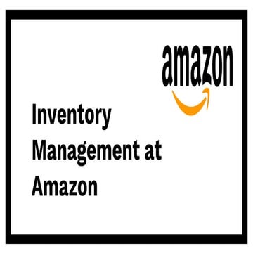 Amazon FBA inventory management at amazon warehouses