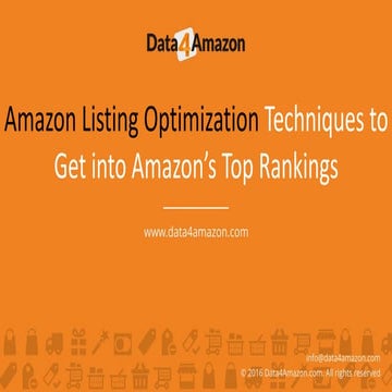 Amazon Listing Optimization Techniques to Get into Amazon’s Top ...
