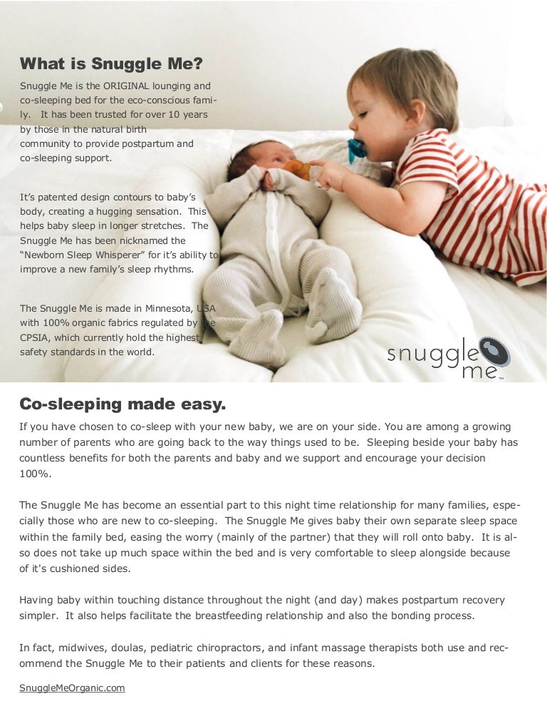 What Is Snuggle Me Organic Cosleeping Baby Lounger