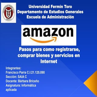 TUTORIAL PARA COMPRAR EN AMAZON
